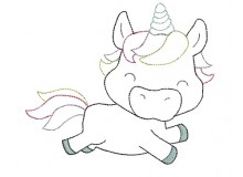 Stickdatei - Glitzerpupser Wolkenspringer Doodle